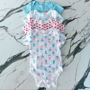 Rene Rofe Baby Girl Ice Cream Bodysuit Set